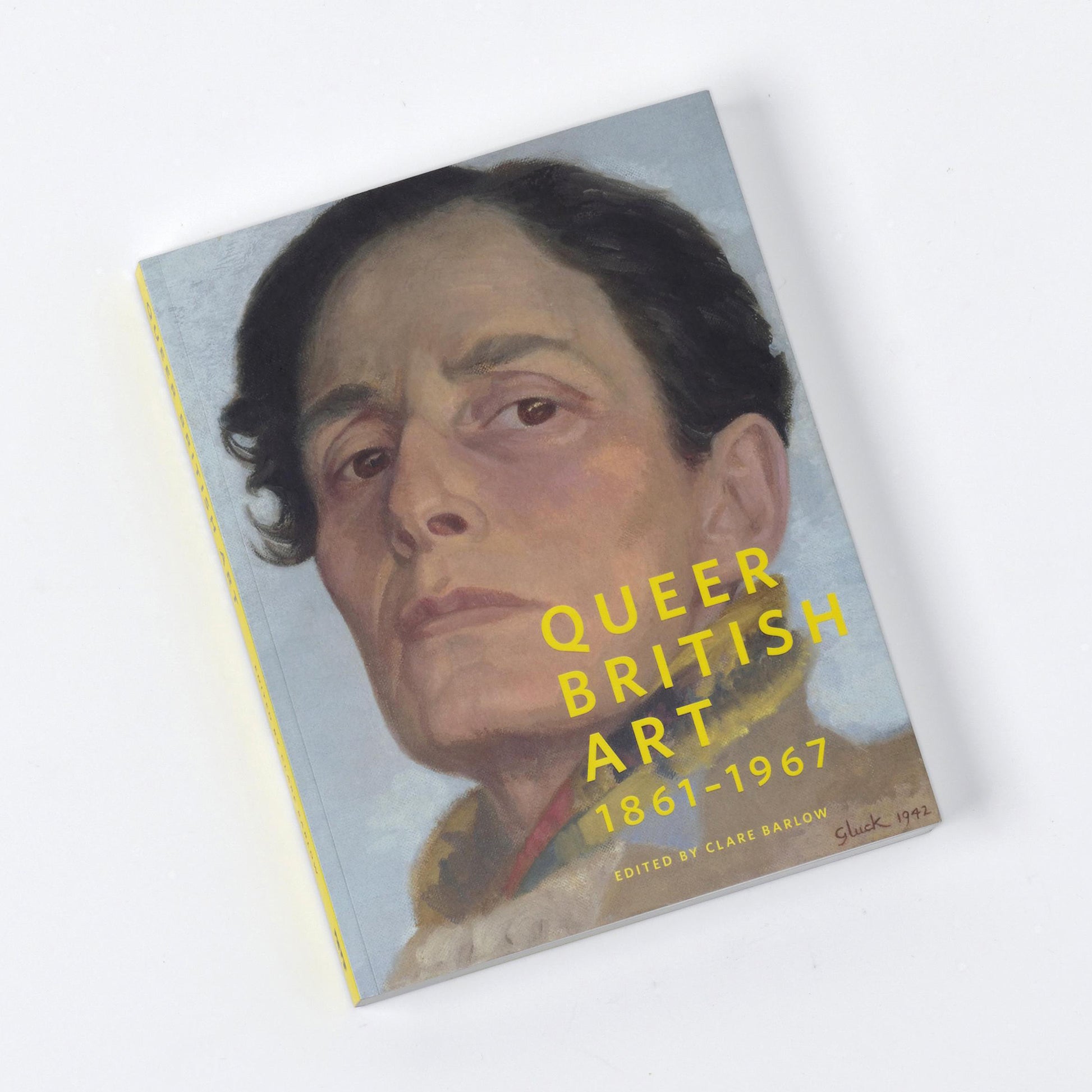 Book cover of 'Queer British Art 1861-1967' with a portrait on the cover.