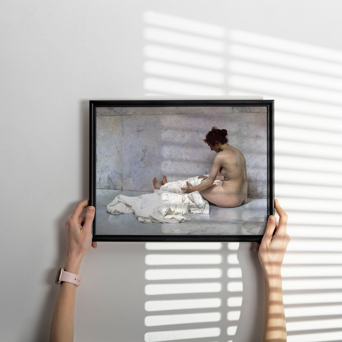 Joaquín Sorolla art print, After Bathing painting, elegant wall art for home decor