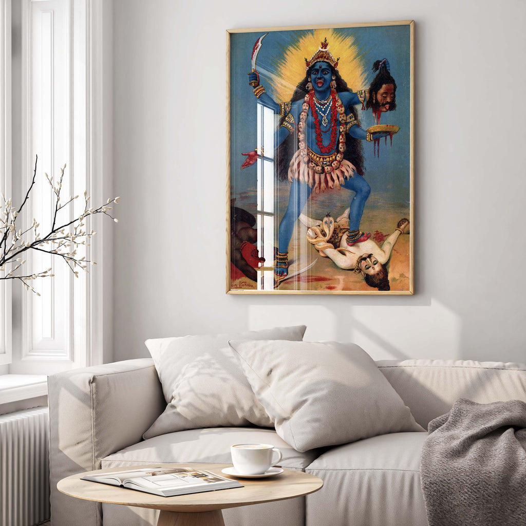 Kali Raja Ravi Raja Ravi Varma Goddess Kali Print – ART SNOB