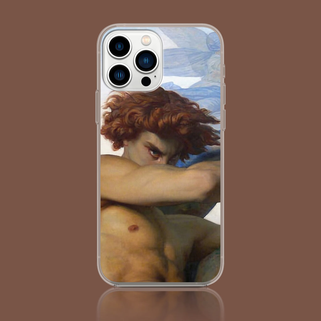 Alexandre Cabanel's The Fallen Angel painting on a high-quality phone case from ARTSNOB.
