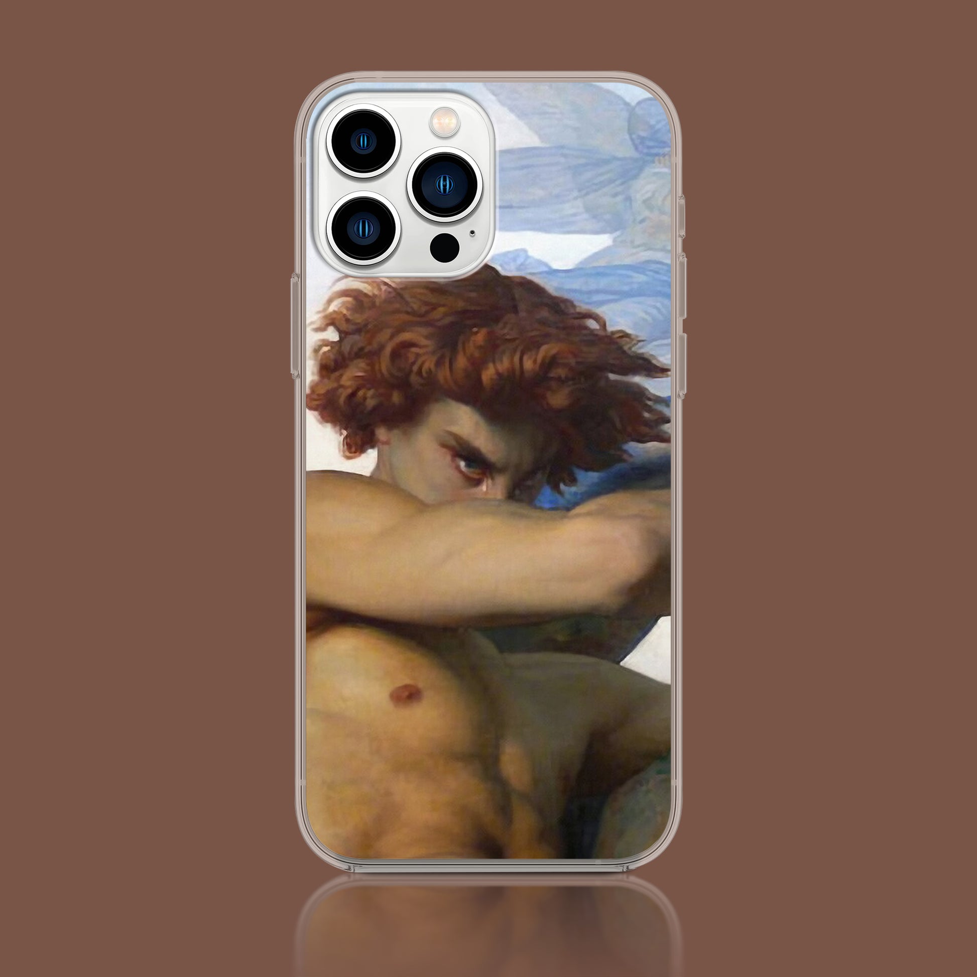 Alexandre Cabanel's The Fallen Angel painting on a high-quality phone case from ARTSNOB.
