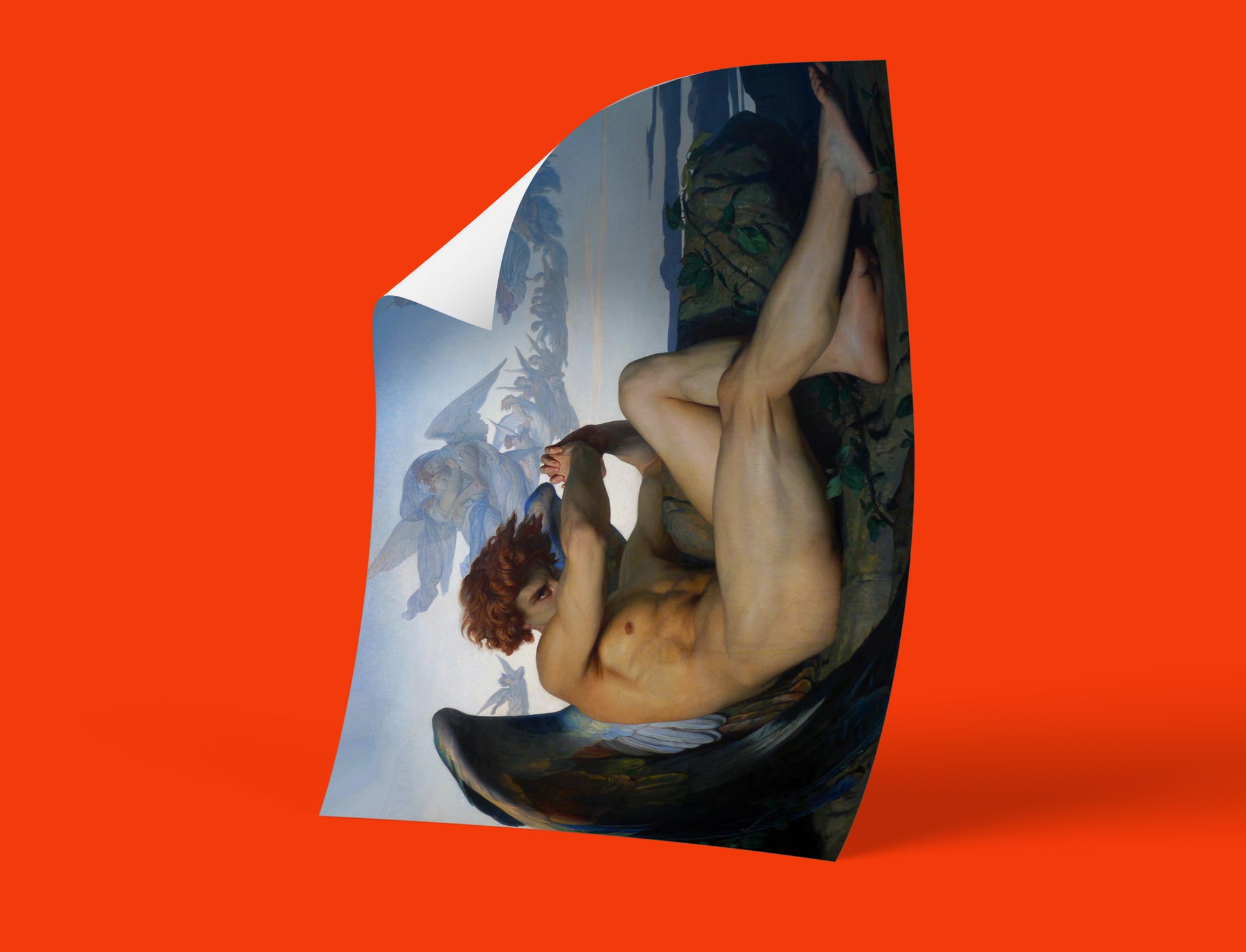 Alexandre Cabanel The Fallen Angel fine art print – luxury wall art with vivid colours and romantic gothic design