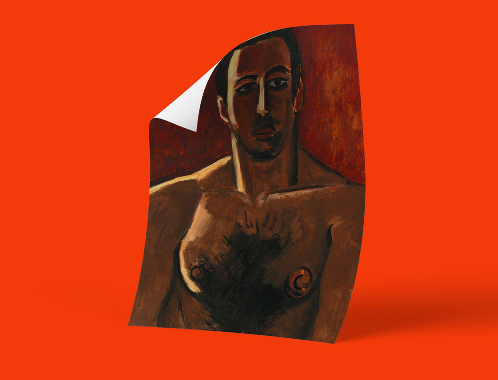 High-quality wall art featuring a powerful portrait by Marsden Hartley, perfect for modern art lovers and home decor.