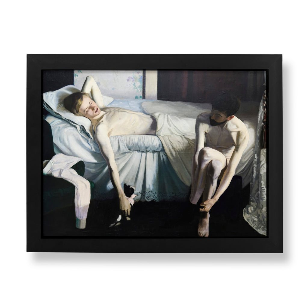 Andreas Andersen fine art print of Interior with Hendrik Andersen and John Briggs Potter in Florence, giclée wall art reproduction