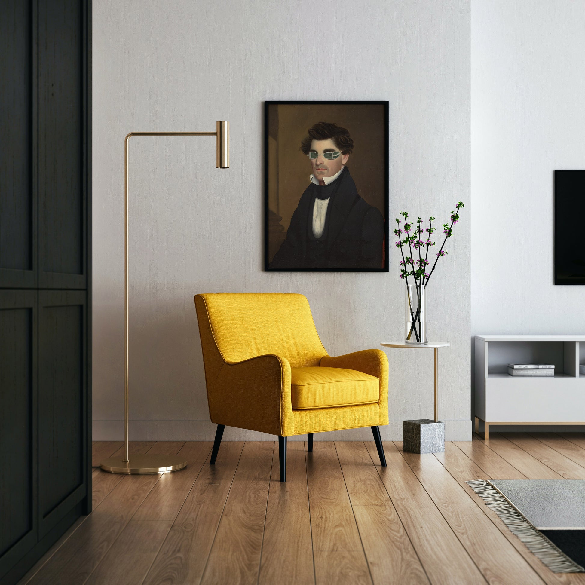 19th century American portrait giclée art print of Nathaniel Olds, museum quality reproduction on 200gsm matte paper