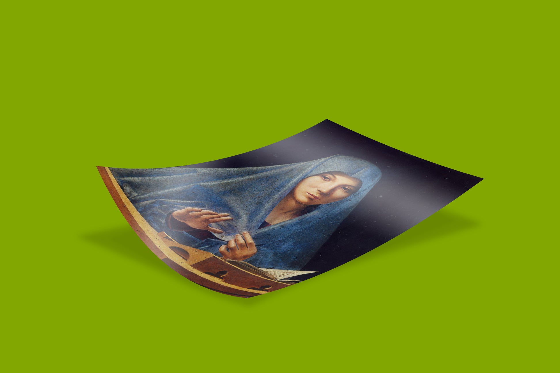 Captivating wall art print of Antonello da Messina’s masterpiece, showcasing his pioneering oil on panel technique.
