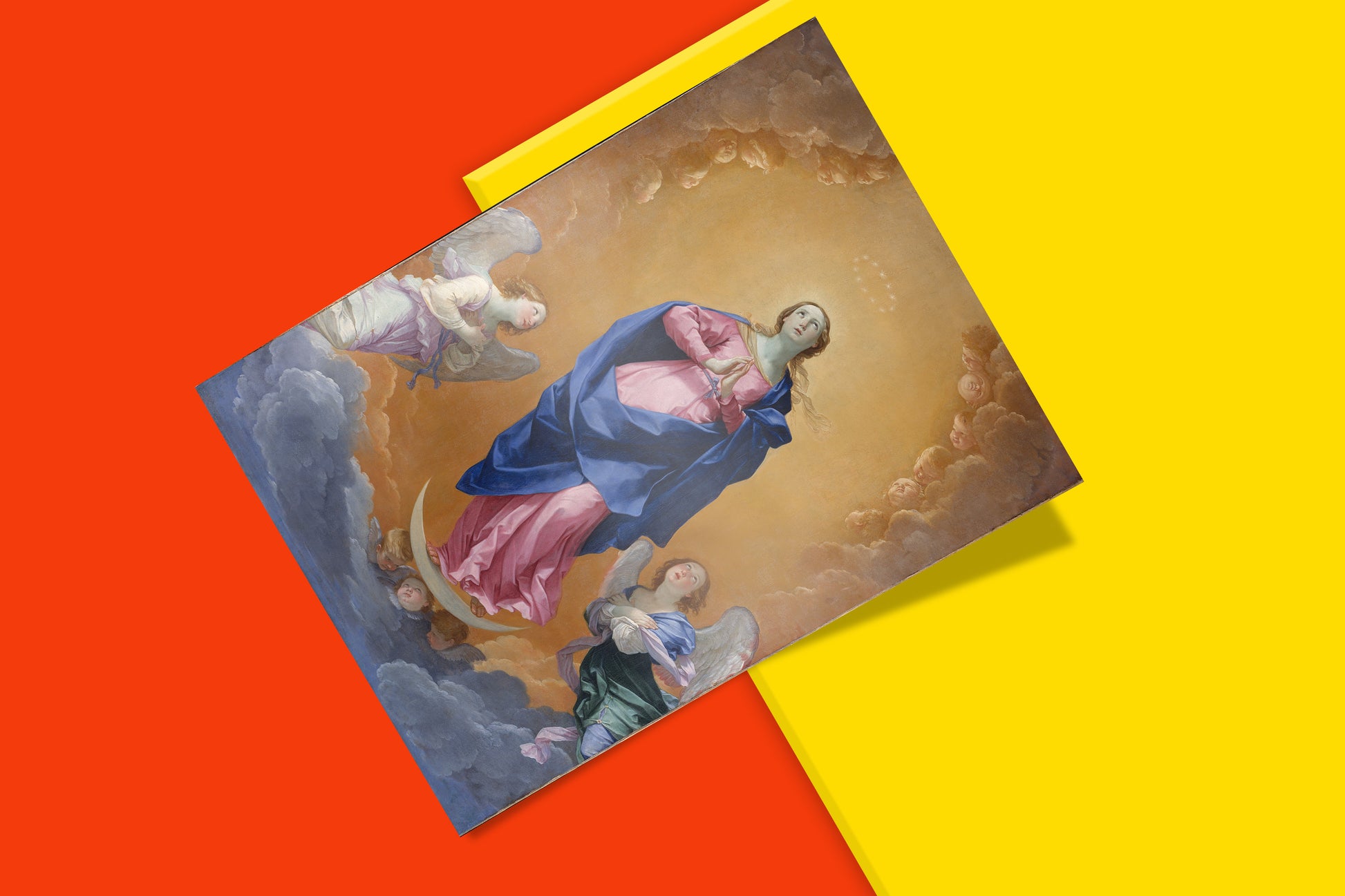 Vivid and detailed art print of The Immaculate Conception by Guido Reni, a celebrated Italian Baroque painter.