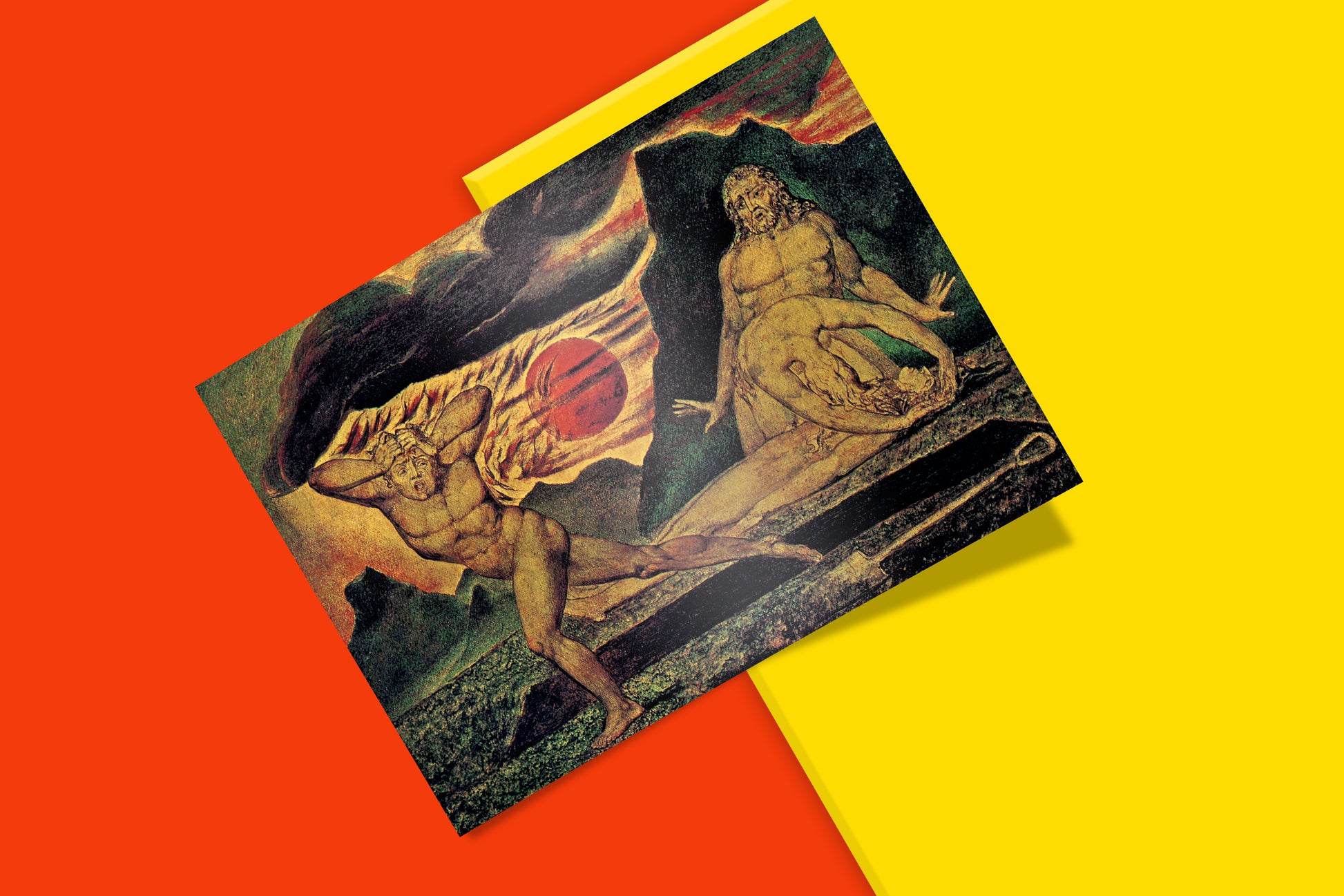 'The Body of Abel Found by Adam and Eve' by William Blake high resolution reproduction