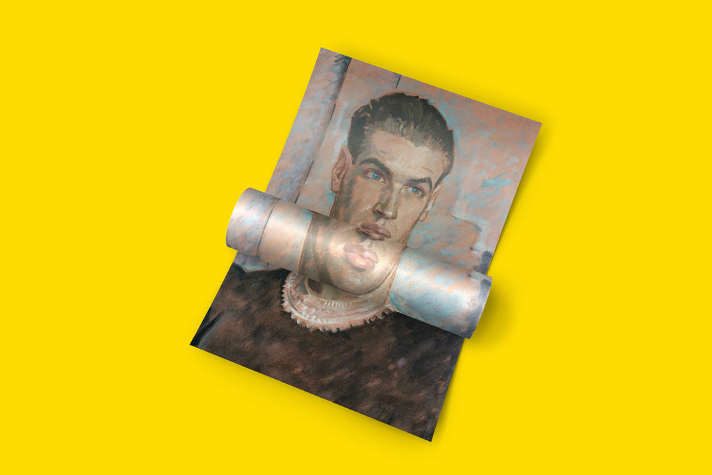 Fine art poster of Philpot's André Eglevsky portrait - classic British portraiture wall art print featuring celebrated Russian ballet dancer from 1937