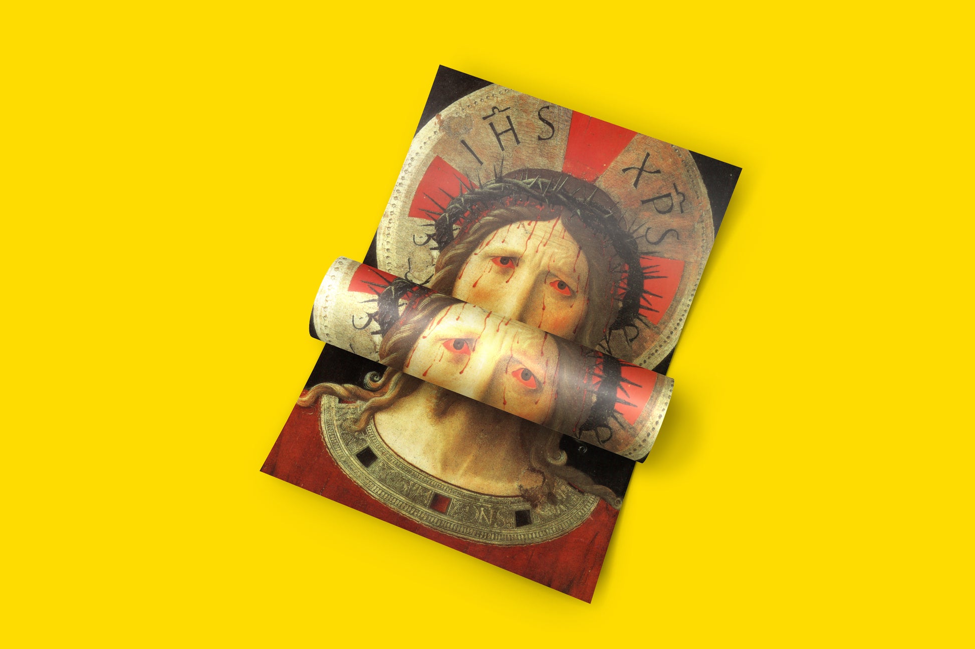A Beato Angelico masterpiece, this poster shows the emotional depth of Christ's suffering, ideal for art collectors.