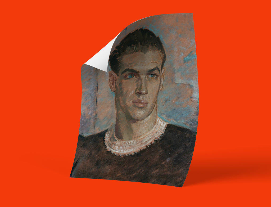 Museum quality reproduction of Glyn Warren Philpot's final masterpiece - André Eglevsky ballet dancer portrait art print ideal for sophisticated home interior