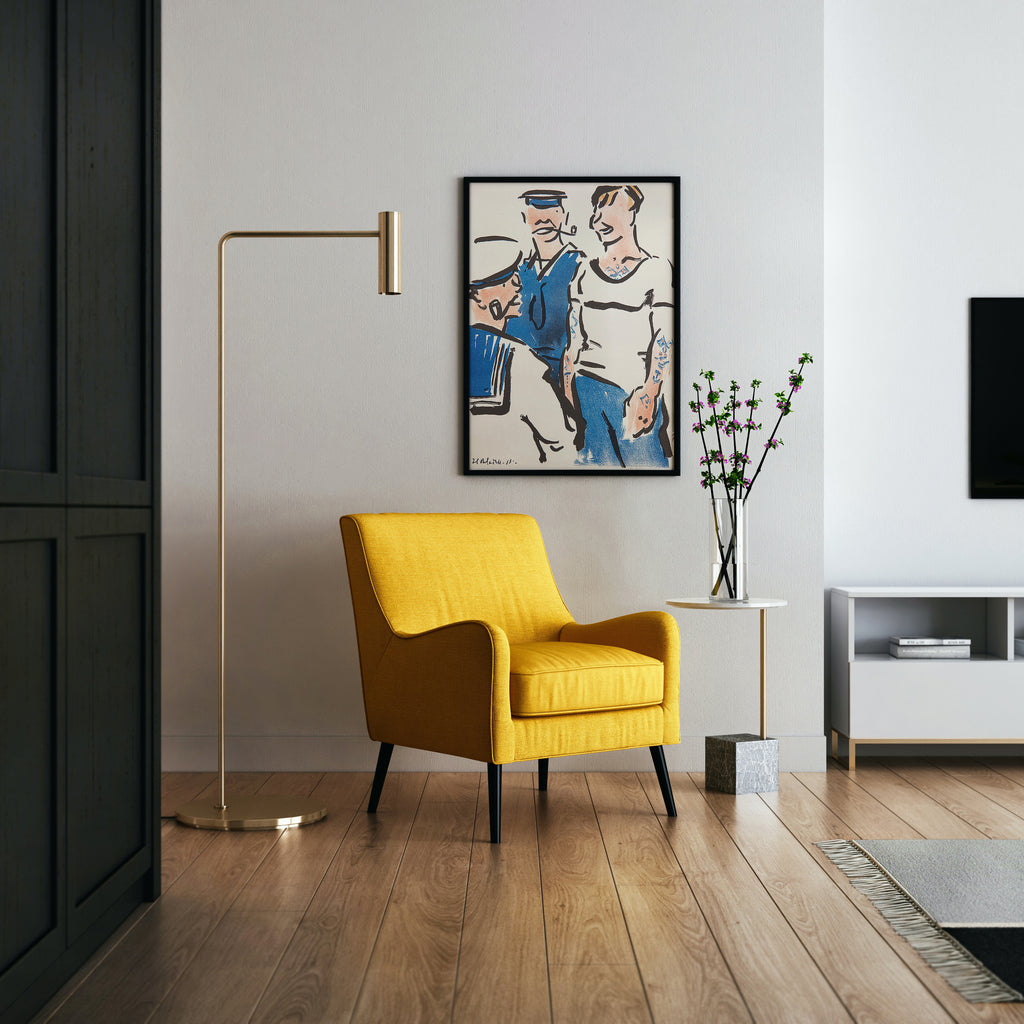 Scottish Colourist figurative art print by Francis Cadell, Jack and Tommy lithograph, gallery quality wall art for contemporary homes