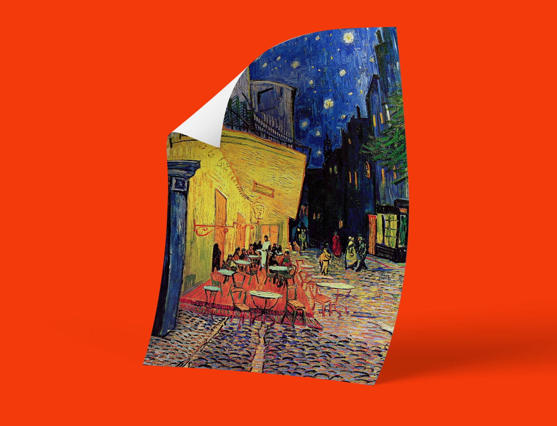 Van Gogh Café Terrace at Night wall art print for stylish home décor and art lovers