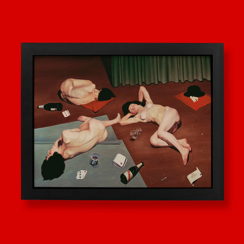 Cagnaccio di San Pietro After The Orgy 1928 fine art print showing three nude figures in Magic Realism style, available as museum-quality giclée wall art