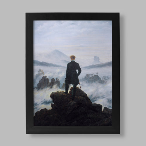Caspar David Friedrich Wanderer Above the Sea of Fog fine art print by ART SNOB, giclée wall art on 200gsm matte paper