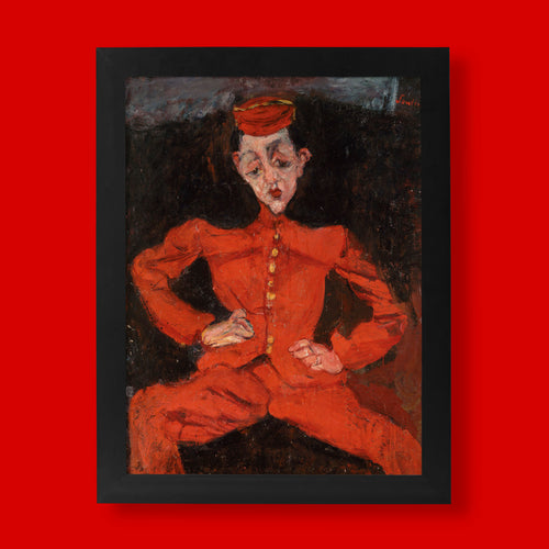 Chaim Soutine The Bellboy fine art print - School of Paris Expressionist painting reproduction for modern wall art and contemporary home decor