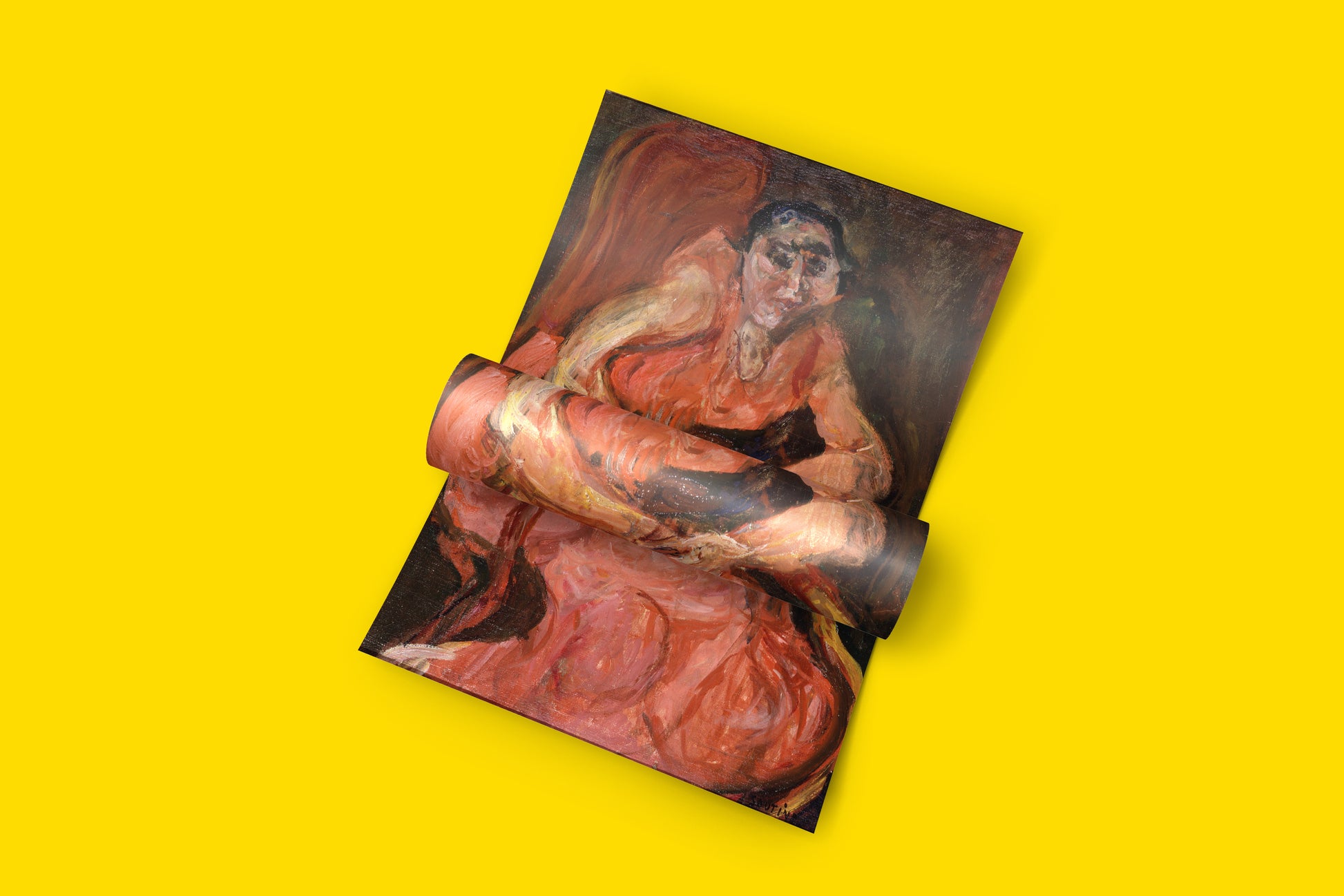 Woman in Pink by Chaim Soutine - classical modernist fine art print perfect for sophisticated interior design and art collectors worldwide