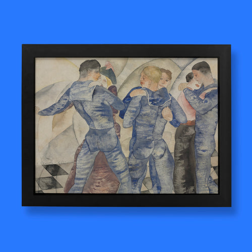 Charles Demuth Dancing Sailors fine art print, giclée reproduction of the 1917 watercolour painting