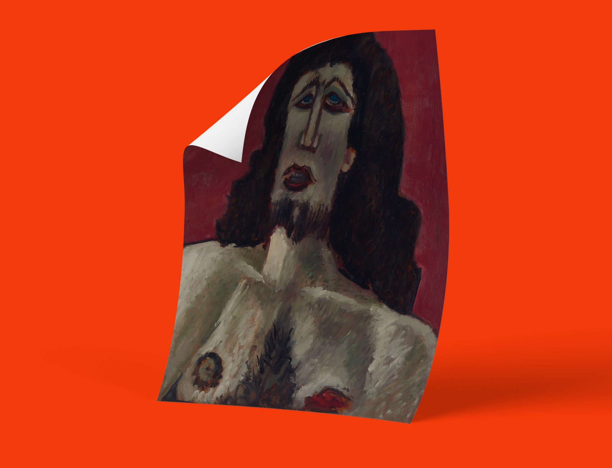 High-quality giclée wall art print of Marsden Hartley's iconic 'Christ' painting, perfect for modern home decor.