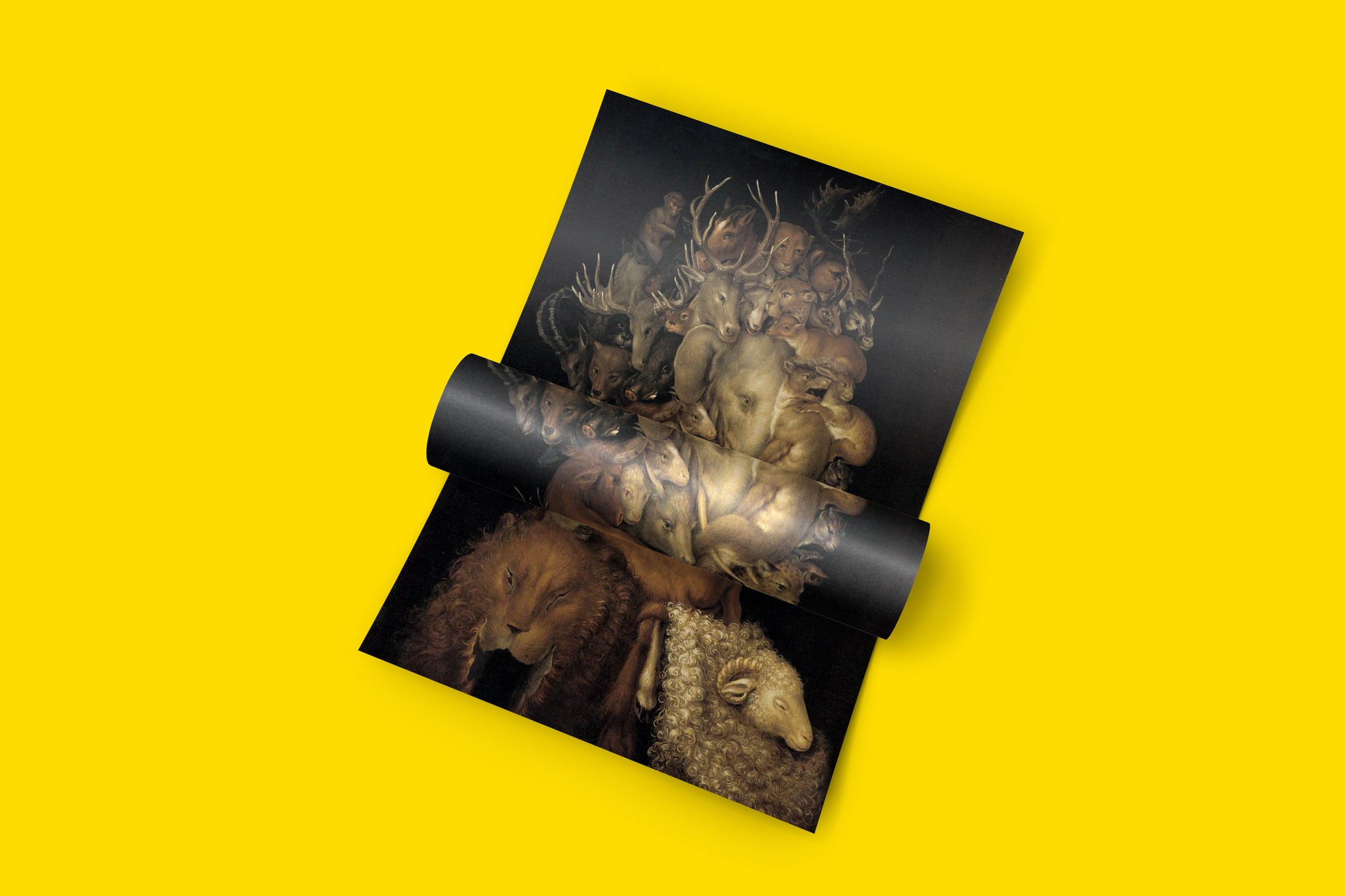 Premium Arcimboldo Earth element art print - museum quality reproduction of famous composite portrait using 12-colour giclée printing technology on FSC-certified paper for sophisticated wall art