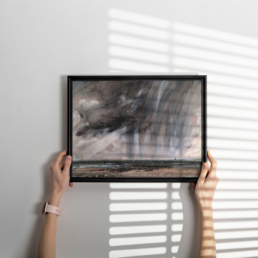 Matte 200 gsm fine art poster of Constable’s Rainstorm over the Sea, printed with 12-colour giclée technology for vivid wall art