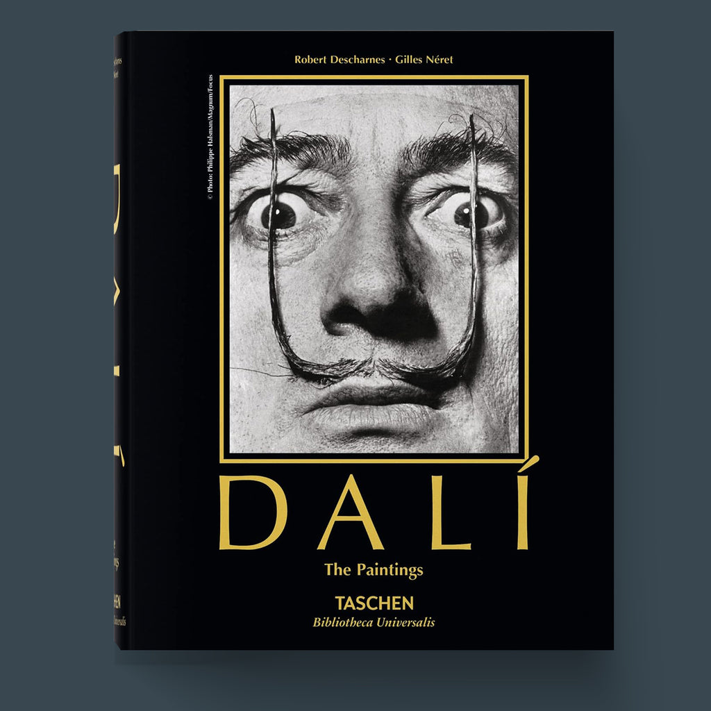 Salvador Dalí, surrealist painter, on the cover of a TASCHEN fine art book.