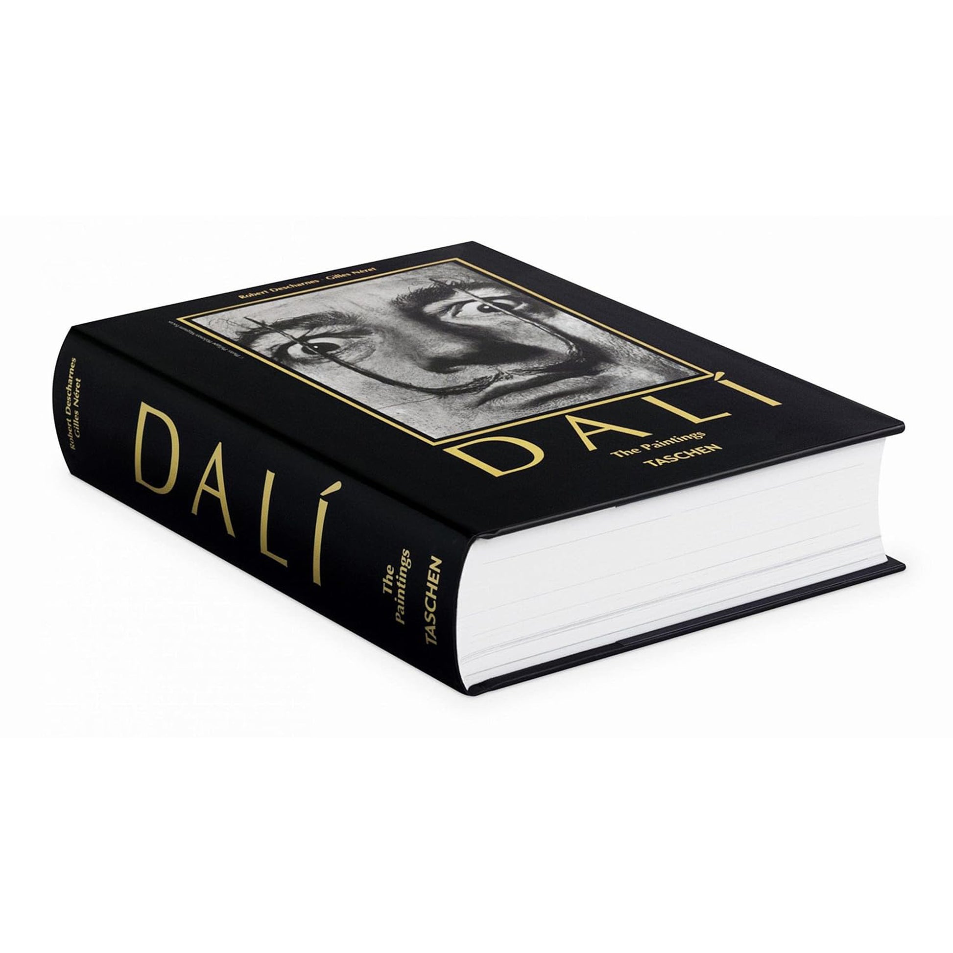 Salvador Dalí's portrait on a TASCHEN hardcover art book cover.