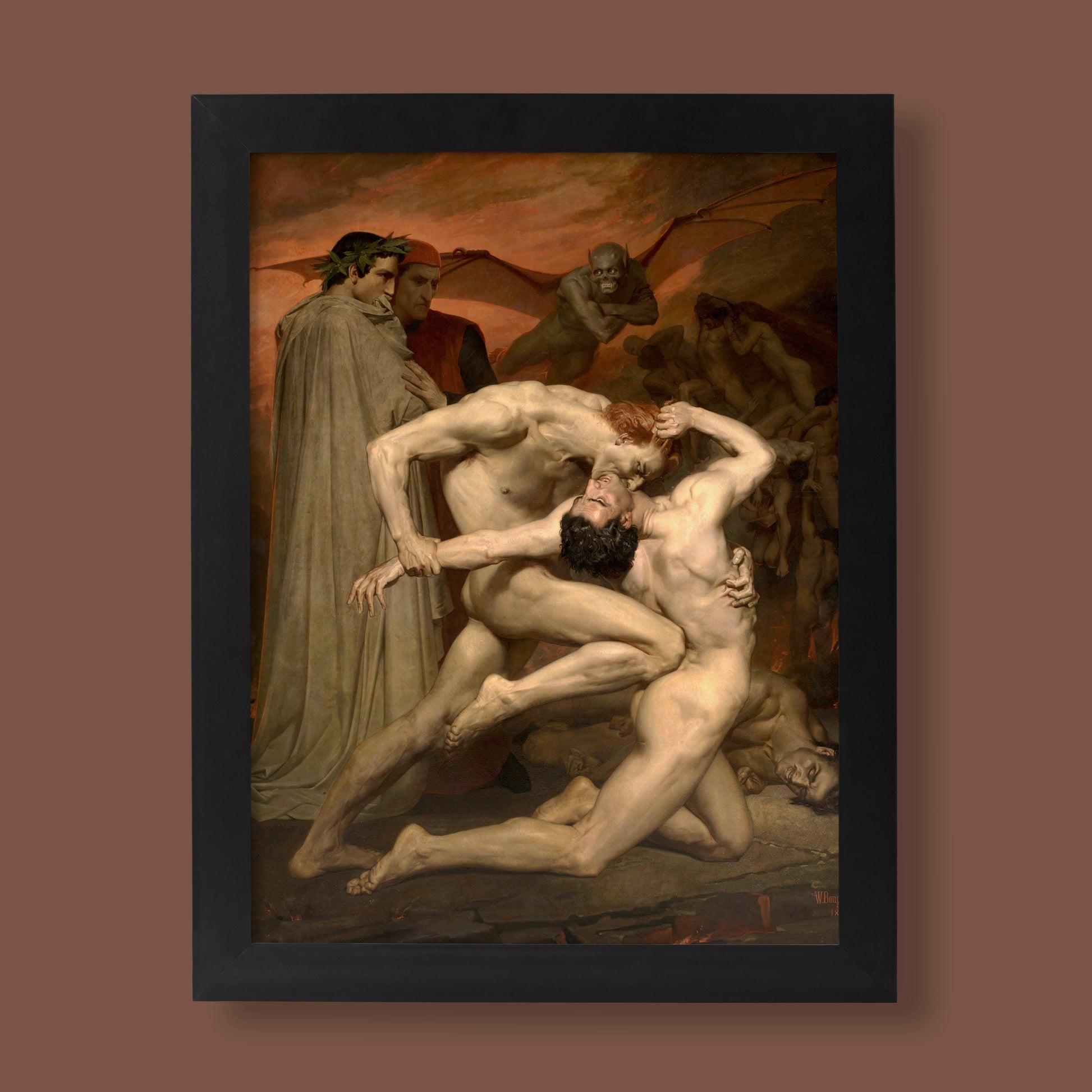 Dante and Virgil by William-Adolphe Bouguereau – high-quality fine art print for home decor and collectors