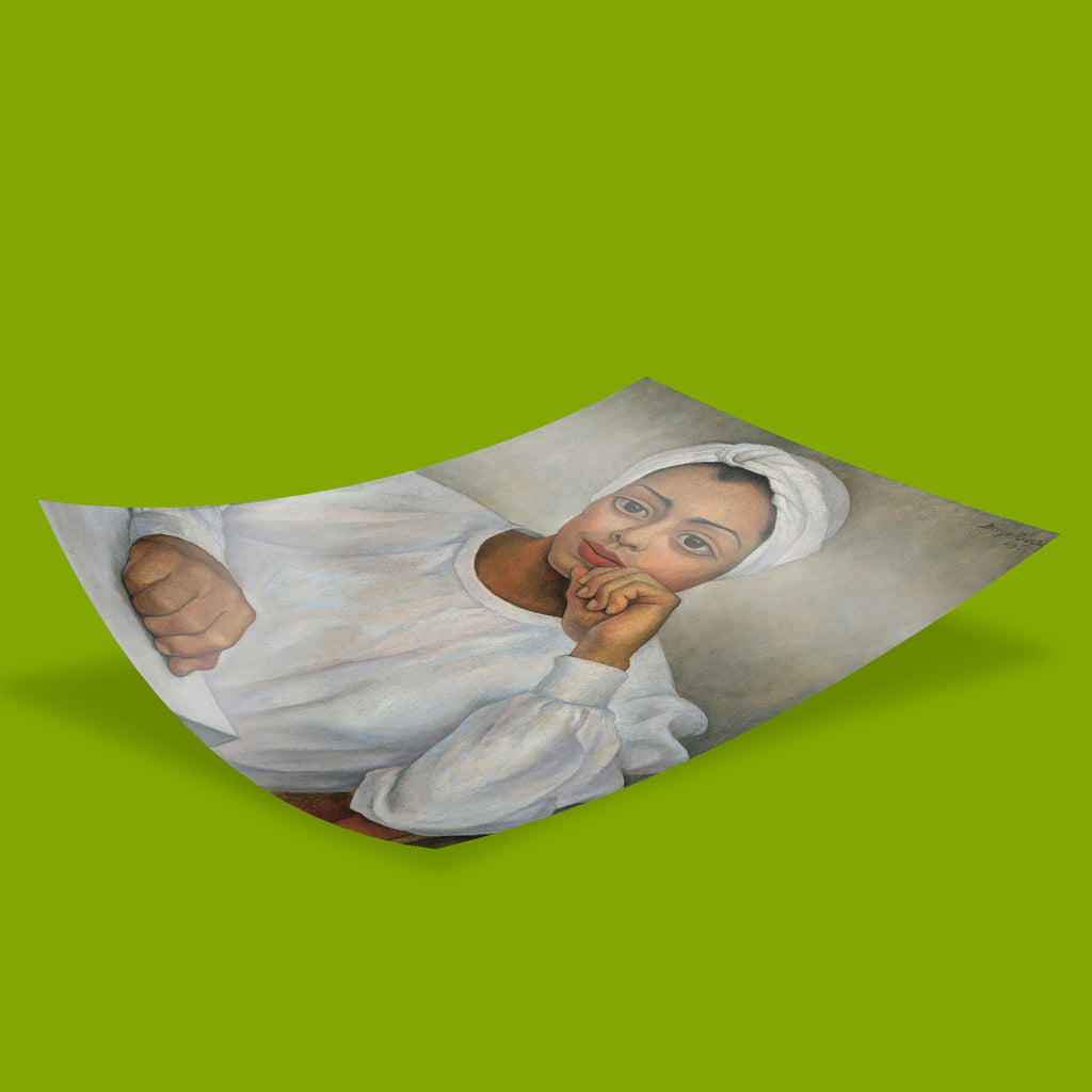 Diego Rivera art print from the Museo Blaisten collection, Portrait of Irma Mendoza, high-quality wall art on 200 gsm FSC-certified matte paper