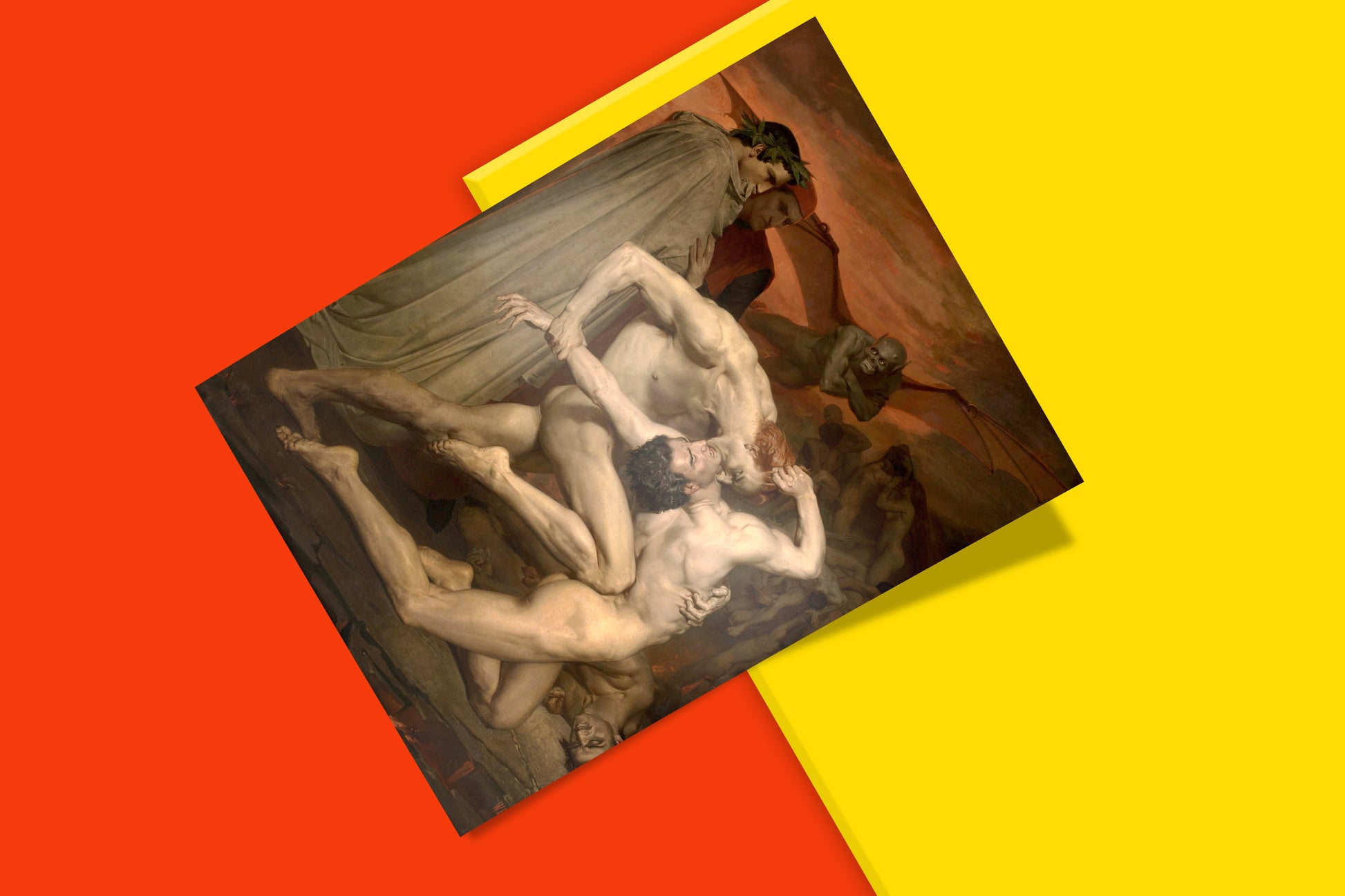 William-Adolphe Bouguereau Dante and Virgil in Hell Print