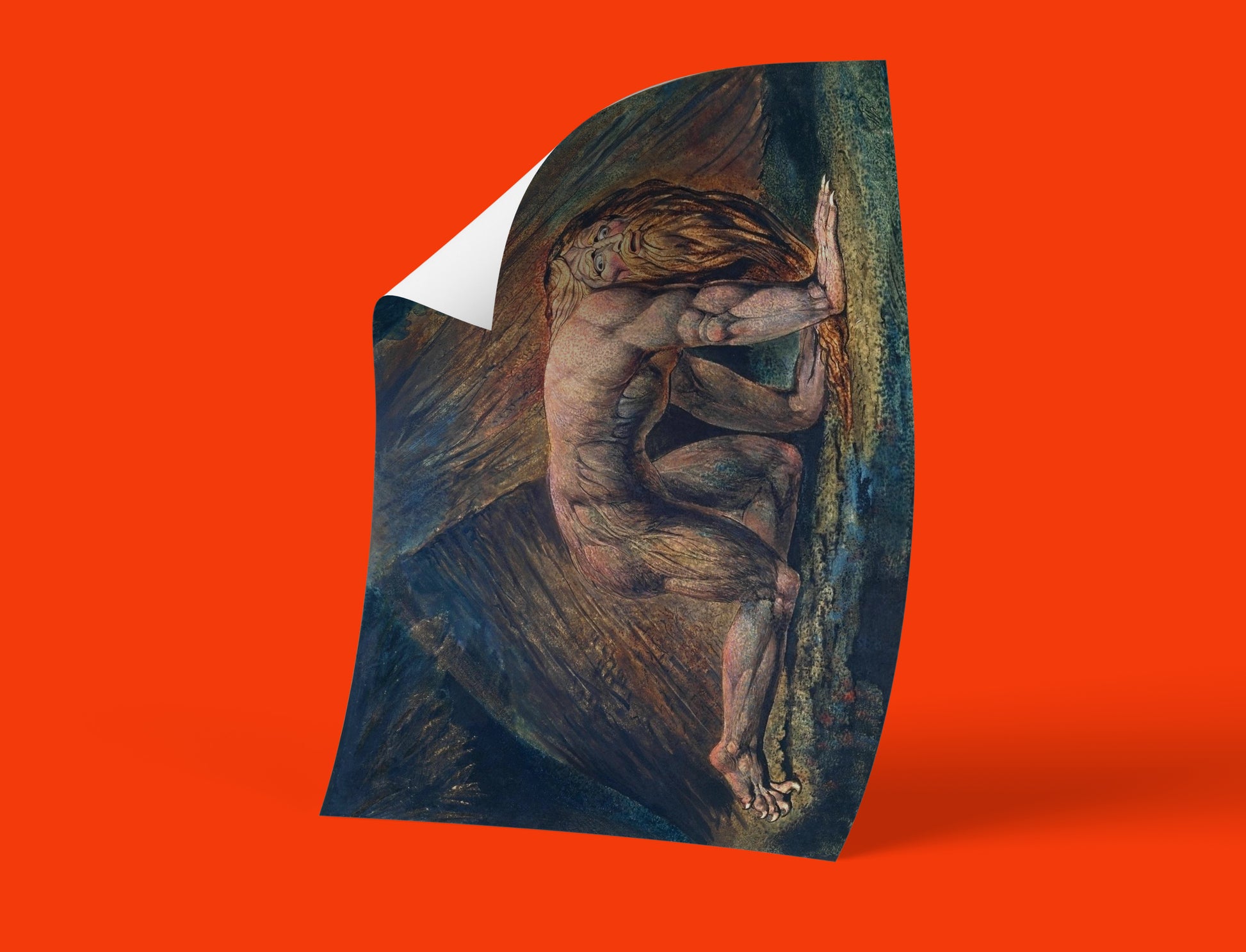 High-quality wall art poster of Blake’s Nebuchadnezzar printed using 12-colour giclée technology