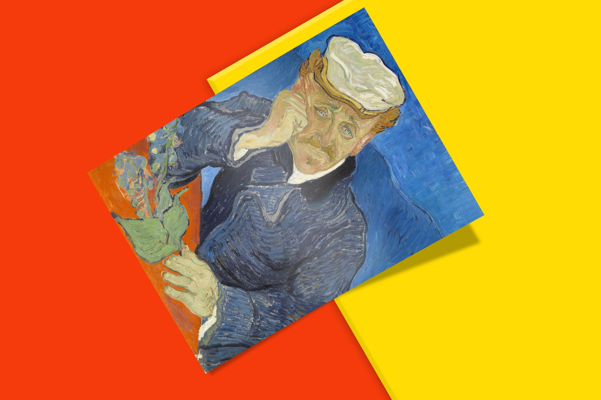 Vincent van Gogh's "Portrait of Dr. Paul Gachet" art print, showcasing his unique artistic style and capturing emotion.