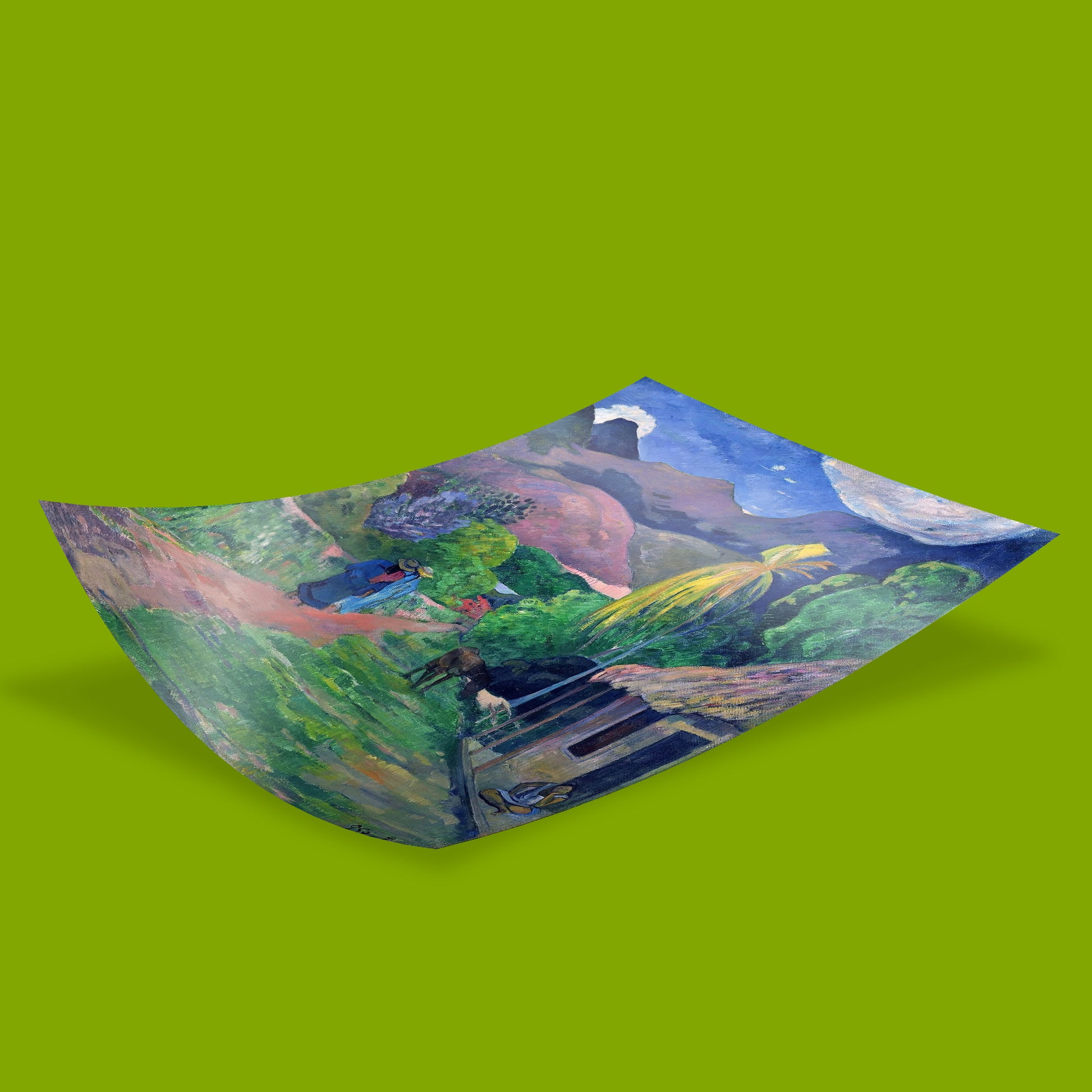 Paul Gauguin Street in Tahiti Print