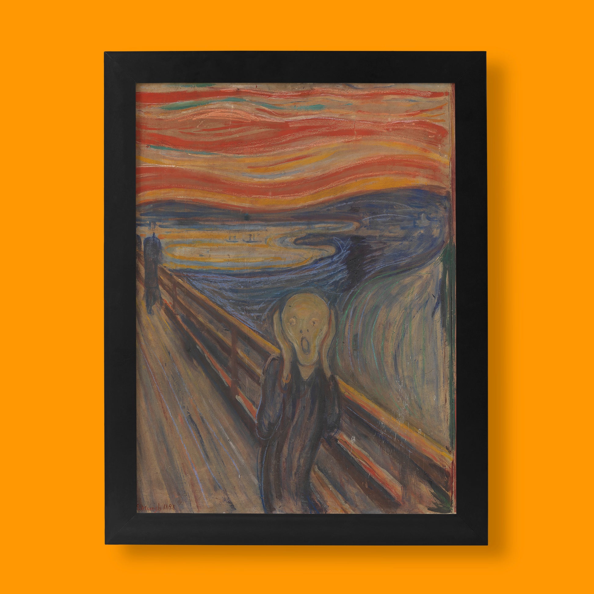 Edvard Munch The Scream art print by ARTSNOB, iconic wall art for modern home interiors