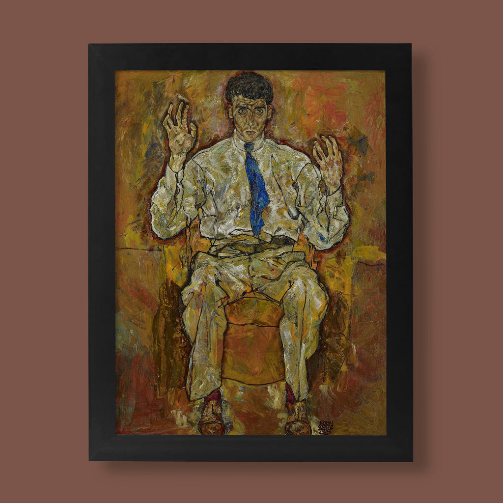 Egon Schiele Portrait of Albert Paris von Gütersloh Print