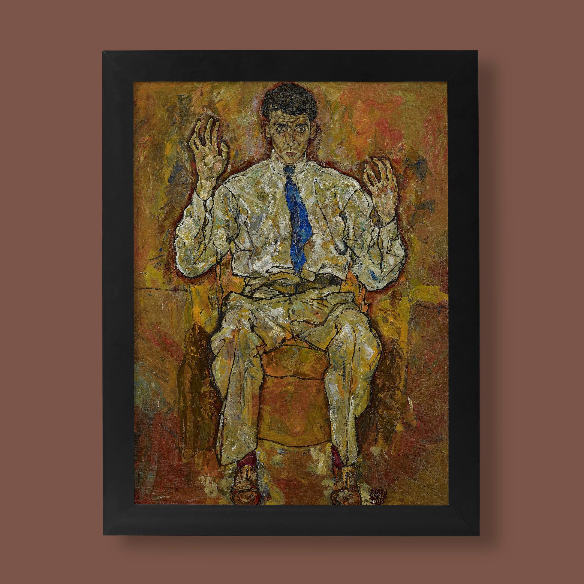 Egon Schiele Portrait of Albert Paris von Gütersloh Print