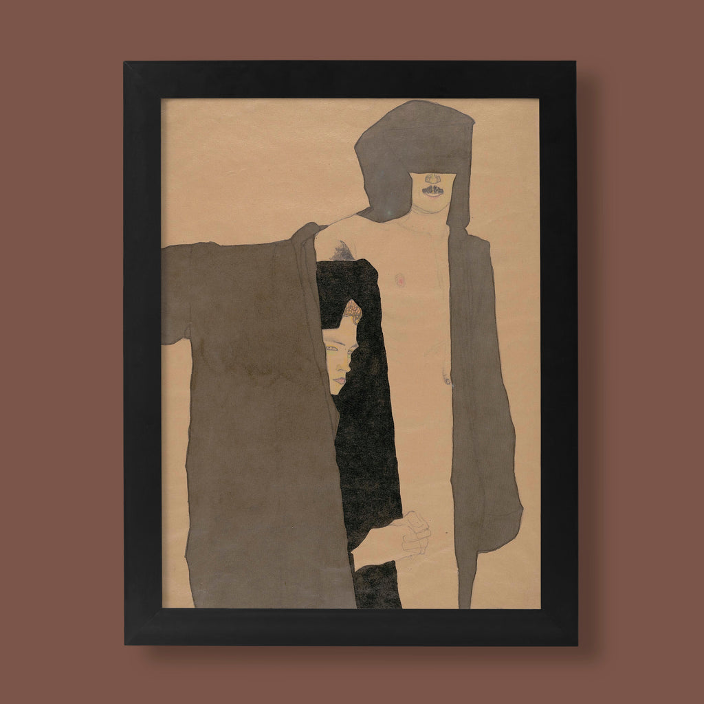 Egon Schiele The Couple Print