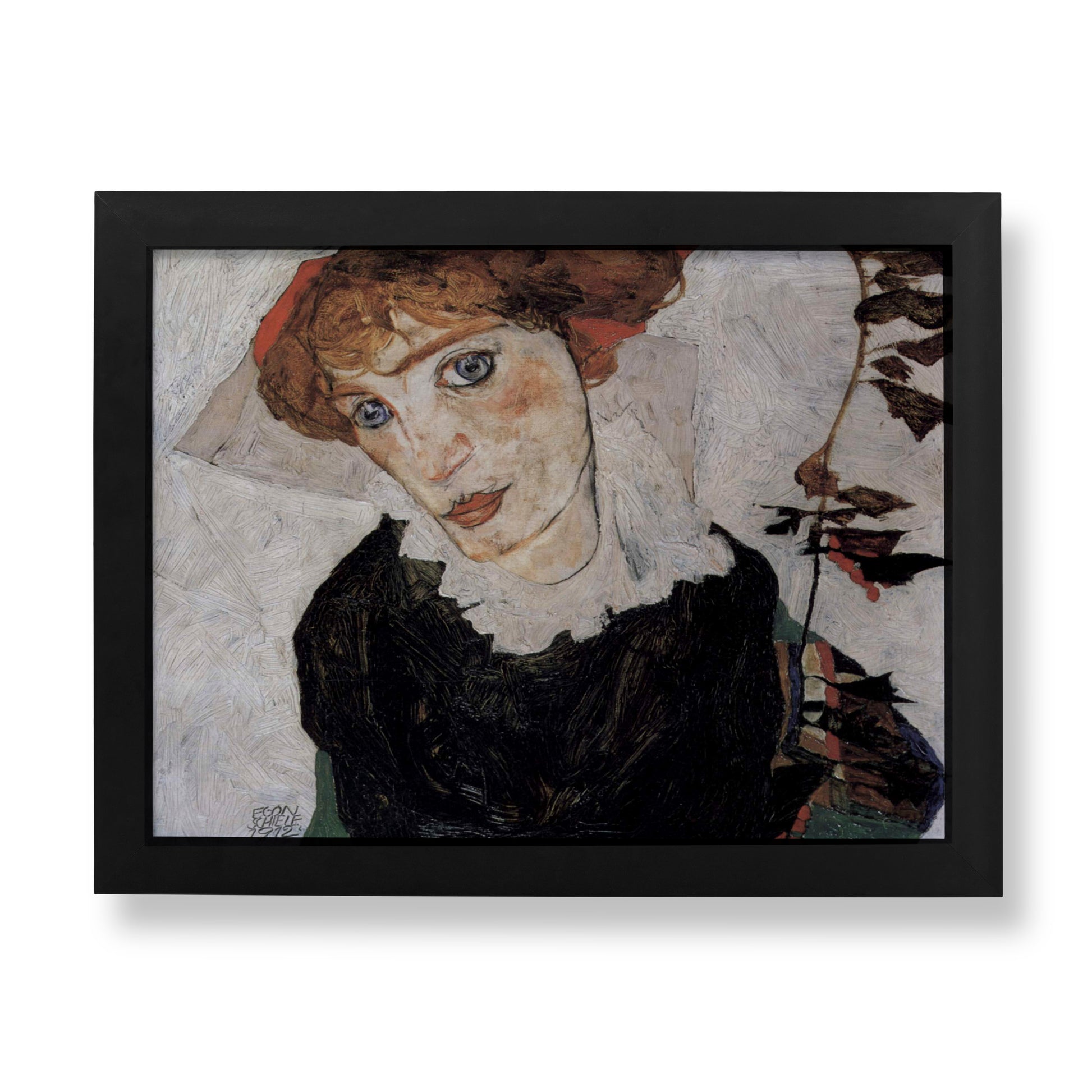 Egon Schiele's portrait of Wally Neuzil, a famous expressionist fine art print, perfect for modern wall art and home décor.