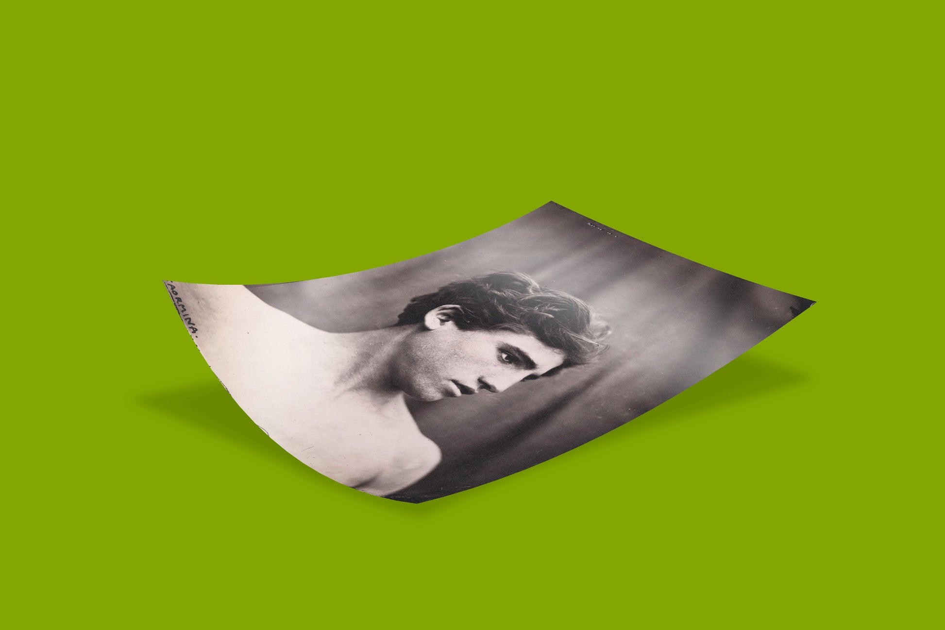Elegant classical art print of a young man’s head and shoulders, ideal for fine art wall decor