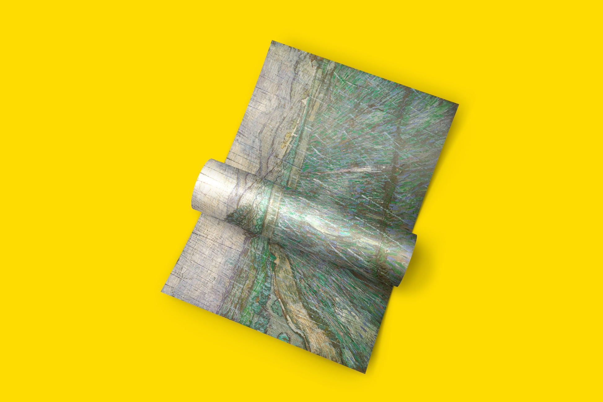 A high-quality, eco-friendly art print of the iconic Van Gogh masterpiece, 'Rain,' perfect for home decor in the UK.