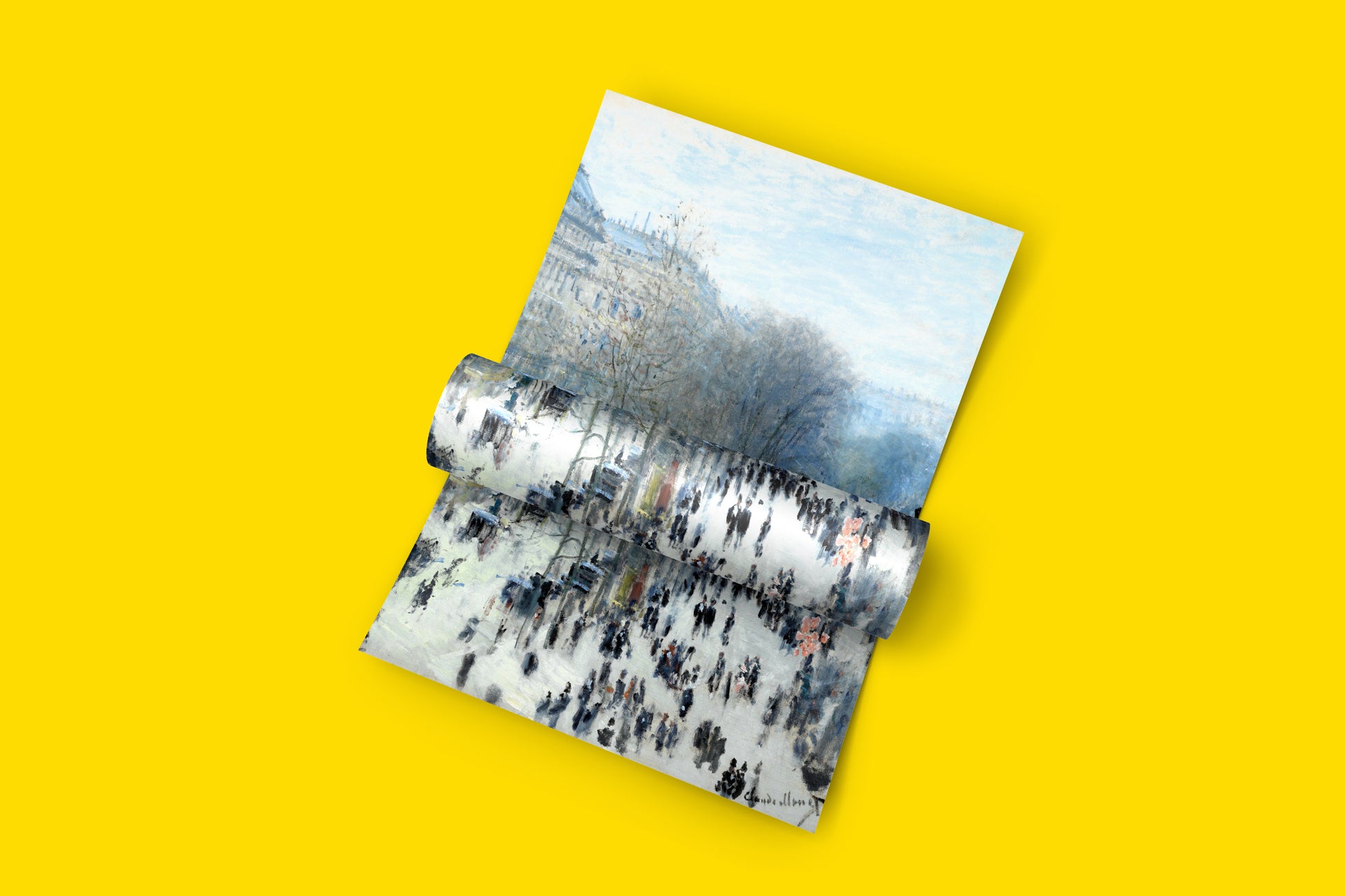 Museum-quality giclée print of Claude Monet's "Boulevard des Capucines" with vibrant colours.