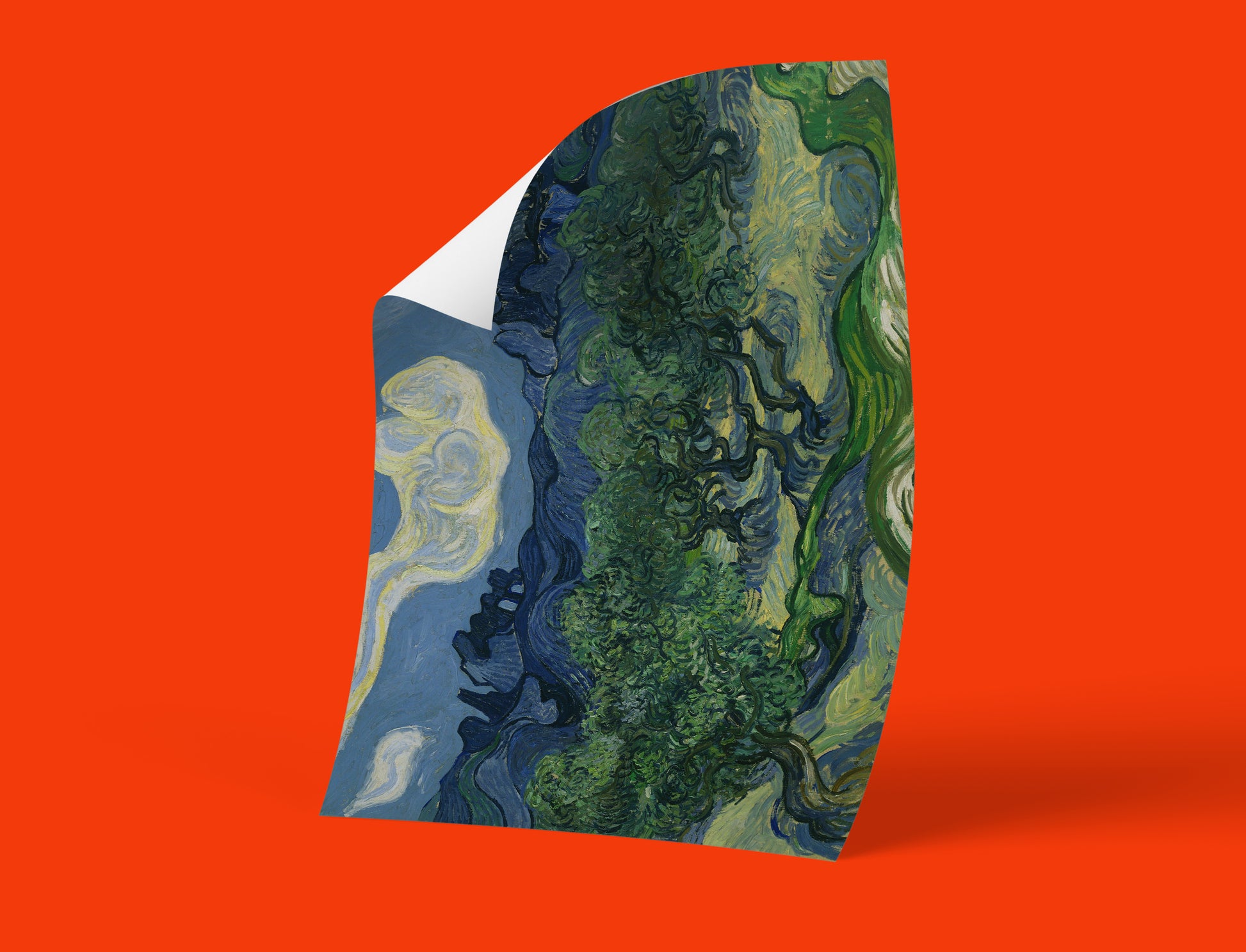 Van Gogh Olive Trees canvas art print from Saint-Paul-de-Mausole period, premium quality wall art with 12-colour giclée printing for collectors