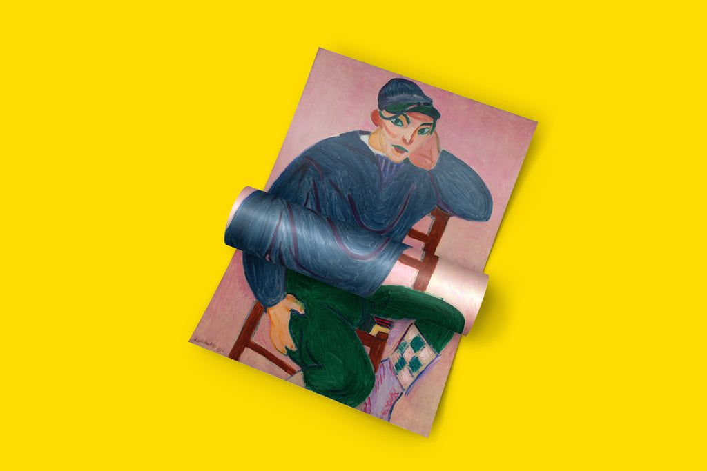 Henri Matisse expressionist art print Young Sailor II - contemporary wall art featuring revolutionary Fauve color palette and modernist brushwork for art collectors