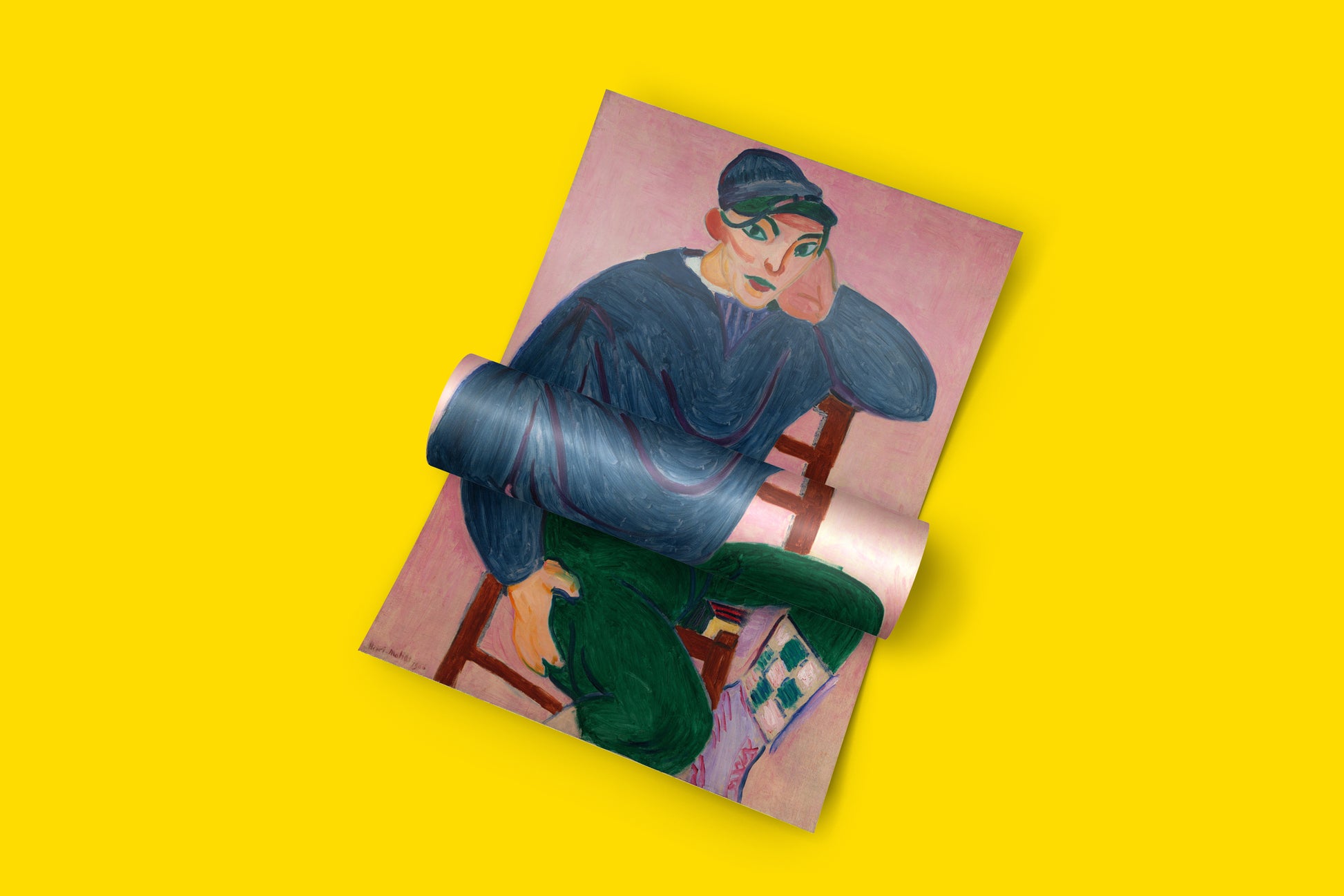 Henri Matisse expressionist art print Young Sailor II - contemporary wall art featuring revolutionary Fauve color palette and modernist brushwork for art collectors