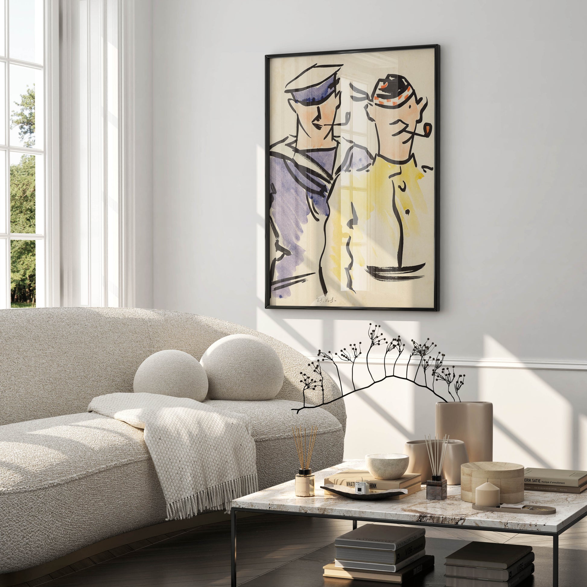 Scottish Colourist art prints collection featuring FCB Cadell Tommy and Jack, vintage fine art posters for gallery wall display