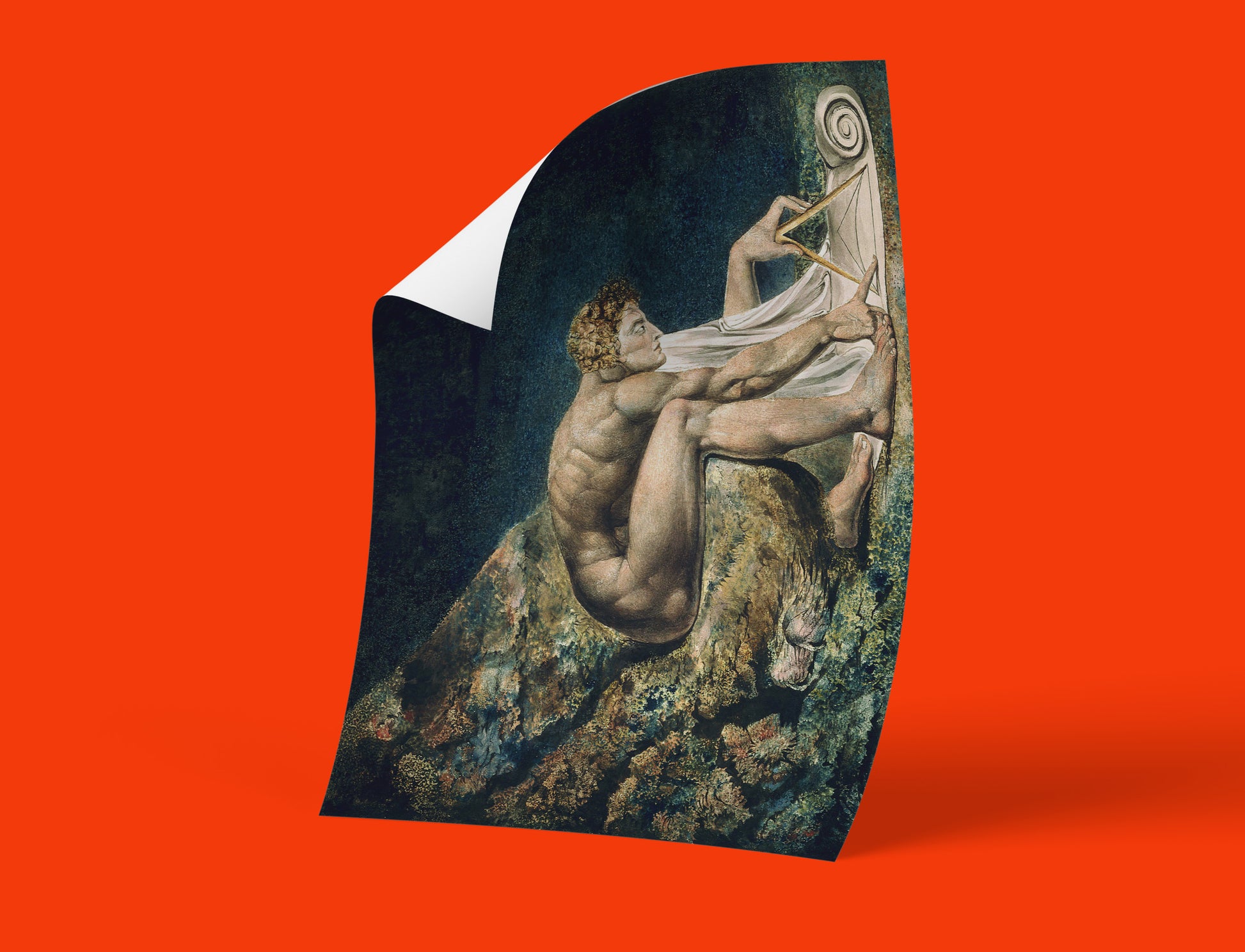 Fine art poster of William Blake’s Newton featuring premium 12-colour printing and eco-conscious materials