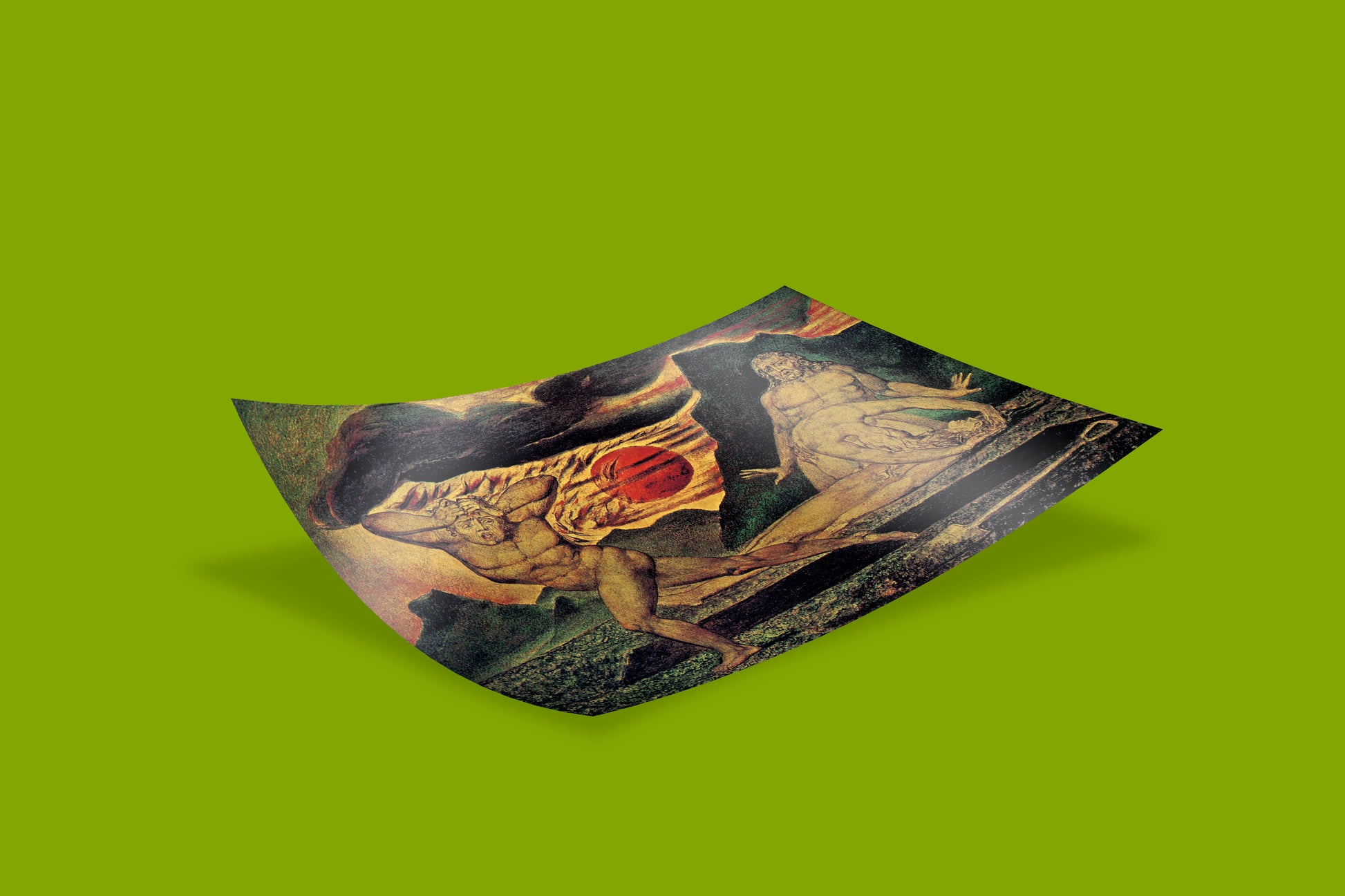 Museum-quality art print of William Blake's 'The Body of Abel Found by Adam and Eve' on eco-friendly paper.