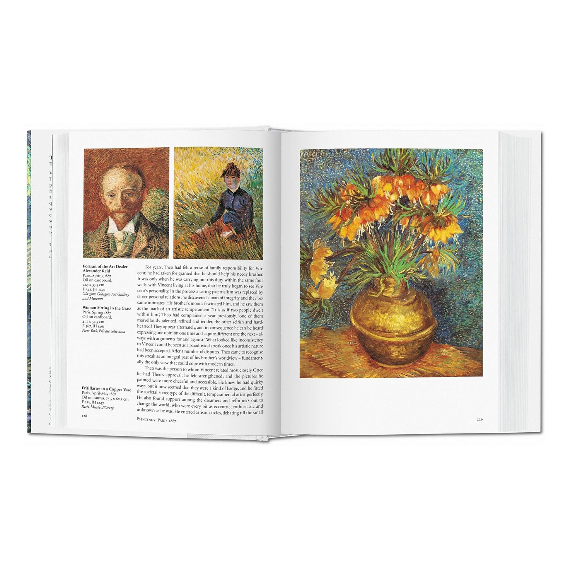 This beautiful hardcover art book is a must-have for art history enthusiasts, offering a detailed biography of Vincent van Gogh.