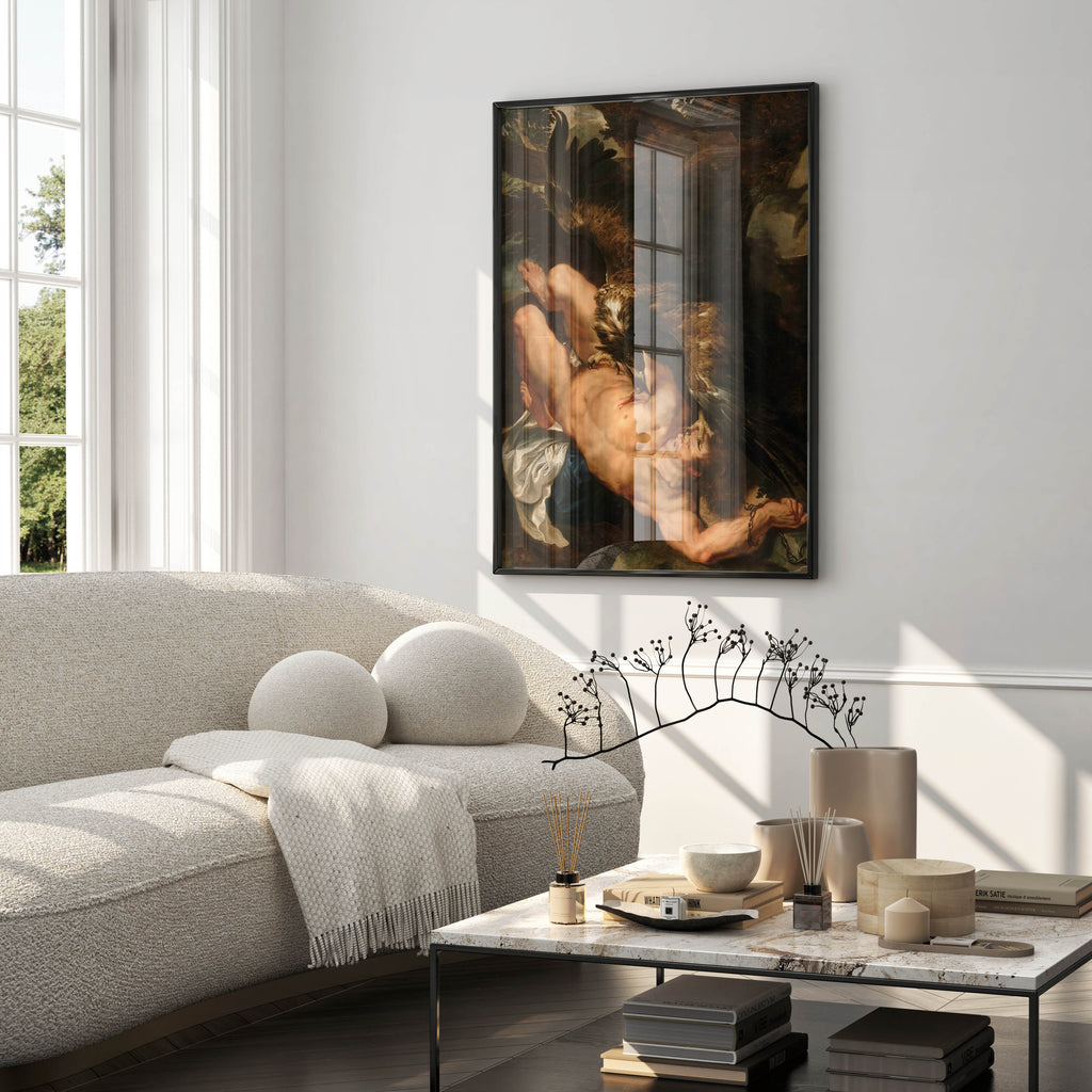 Available sizes of Prometheus Bound art print, Baroque wall decor for gallery walls and statement interiors