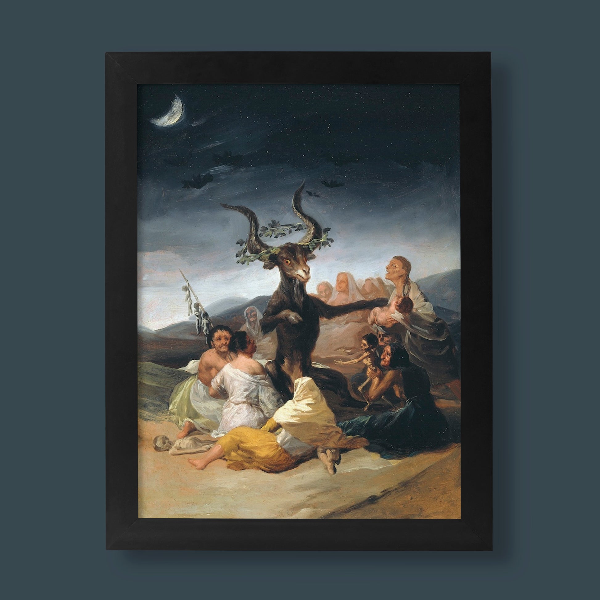 Francisco Goya Witches Sabbath fine art print - Spanish master painting reproduction for modern wall art and contemporary home decor